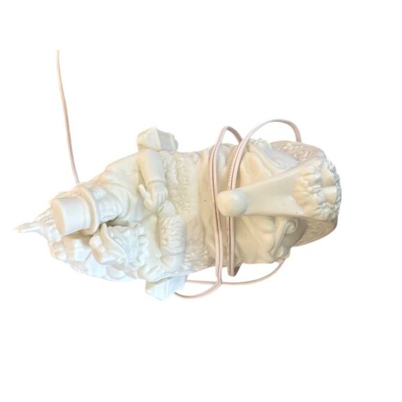 Santa's Workbench Lighted Sleigh Christmas Decor Beige Jade Porcelain - Picture 3 of 10